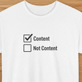 White t-shirt with wood texture background