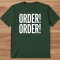 T-shirt with wood texture background