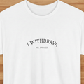White t-shirt with wood texture background